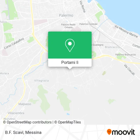 Mappa B.F. Scavi