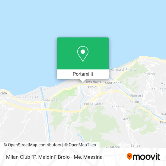 Mappa Milan Club "P. Maldini" Brolo - Me