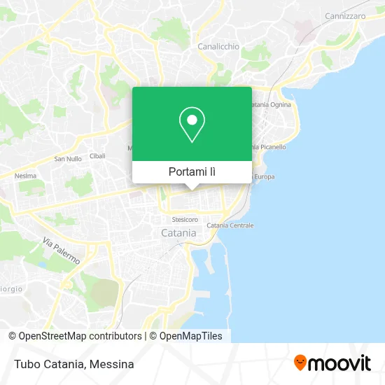 Mappa Tubo Catania