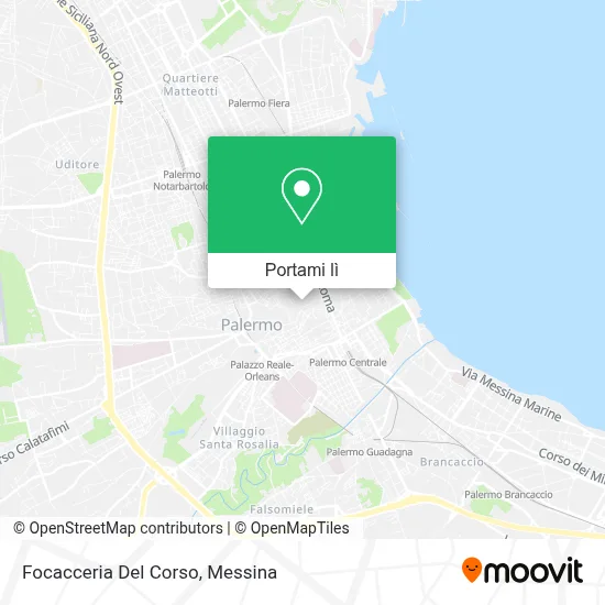 Mappa Focacceria Del Corso