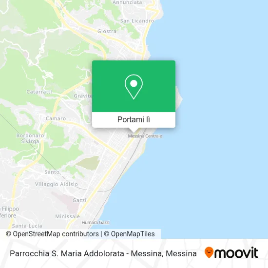 Mappa Parrocchia S. Maria Addolorata - Messina