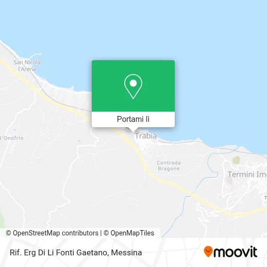 Mappa Rif. Erg Di Li Fonti Gaetano