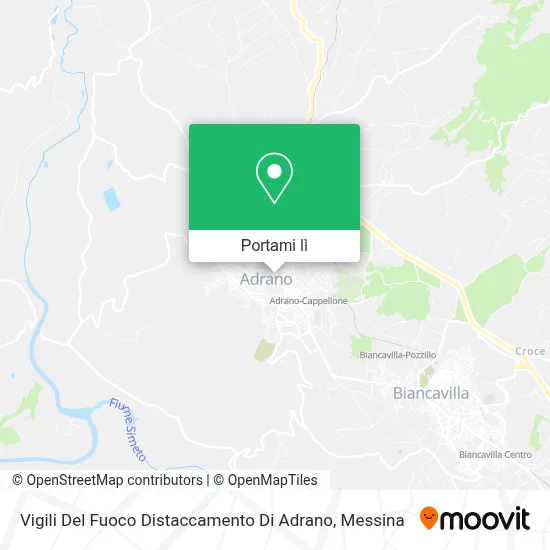 Mappa Vigili Del Fuoco Distaccamento Di Adrano