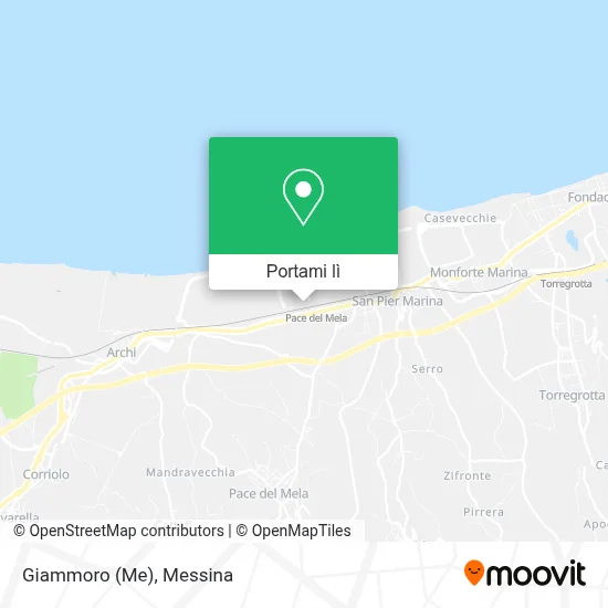 Mappa Giammoro (Me)