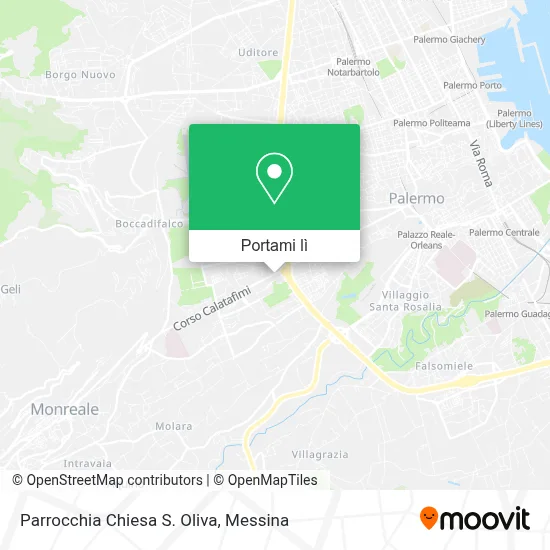 Mappa Parrocchia Chiesa S. Oliva