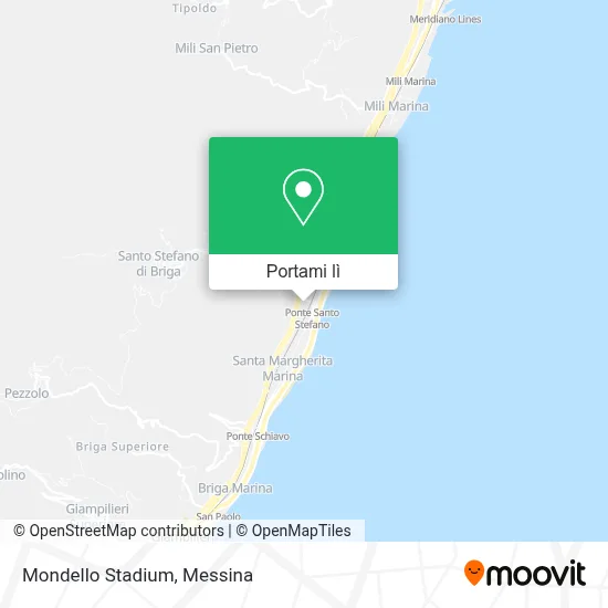 Mappa Mondello Stadium