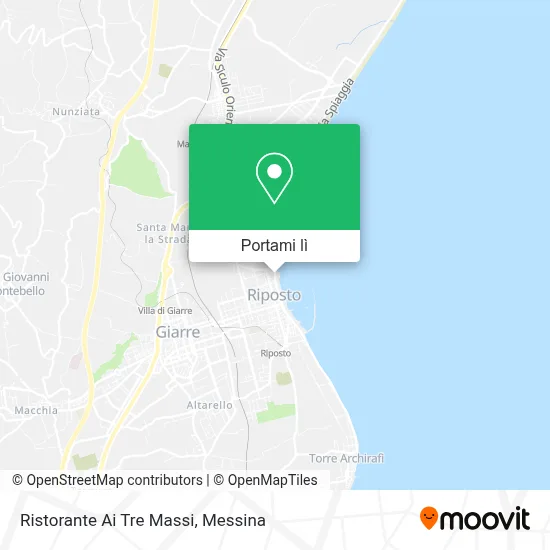 Mappa Ristorante Ai Tre Massi