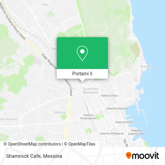 Mappa Shamrock Cafe