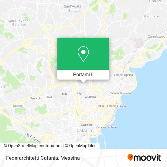 Mappa Federarchitetti Catania