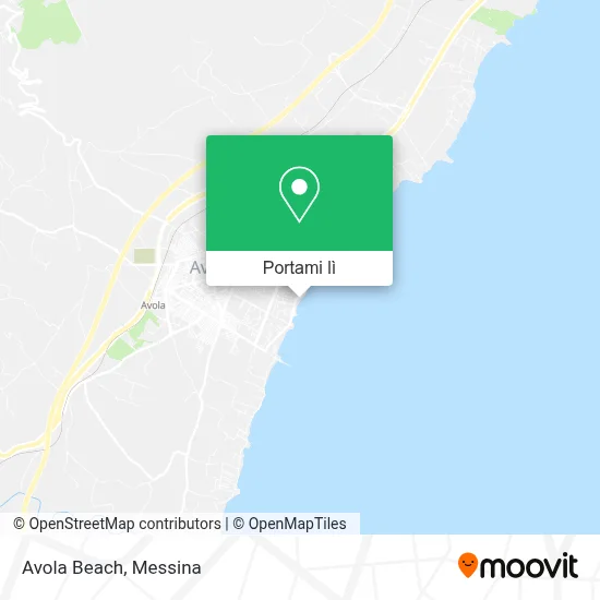Mappa Avola Beach