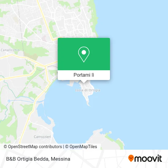 Mappa B&B Ortigia Bedda