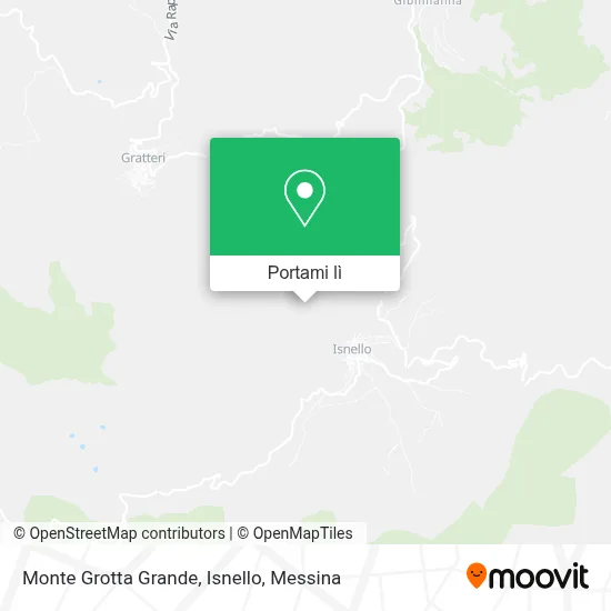 Mappa Monte Grotta Grande, Isnello