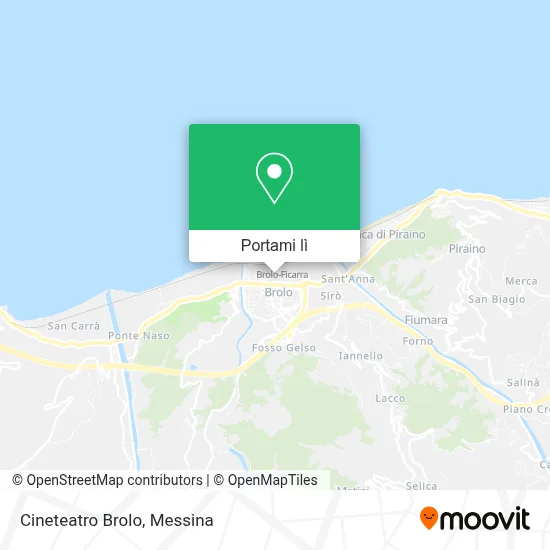 Mappa Cineteatro Brolo