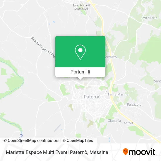 Mappa Marletta Espace Multi Eventi Paternò