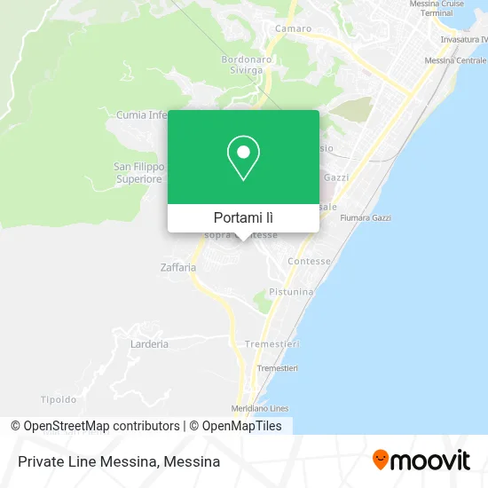 Mappa Private Line Messina