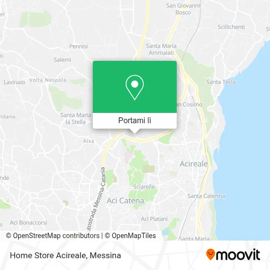 Mappa Home Store Acireale