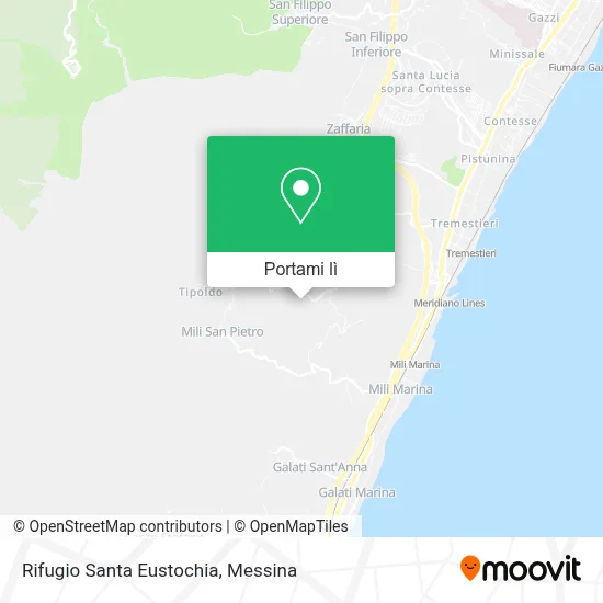 Mappa Rifugio Santa Eustochia
