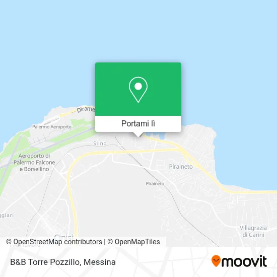 Mappa B&B Torre Pozzillo