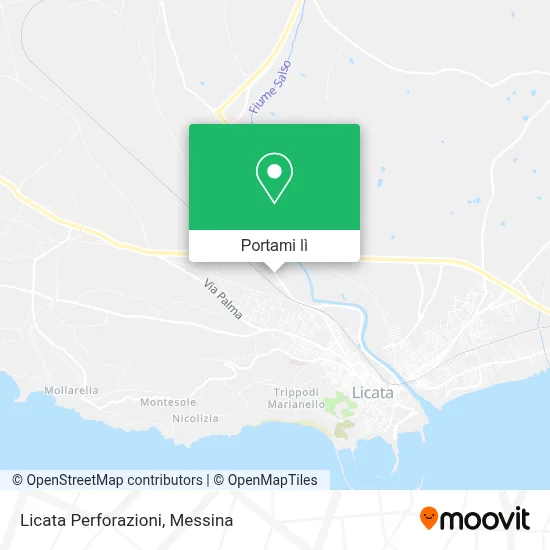 Mappa Licata Perforazioni