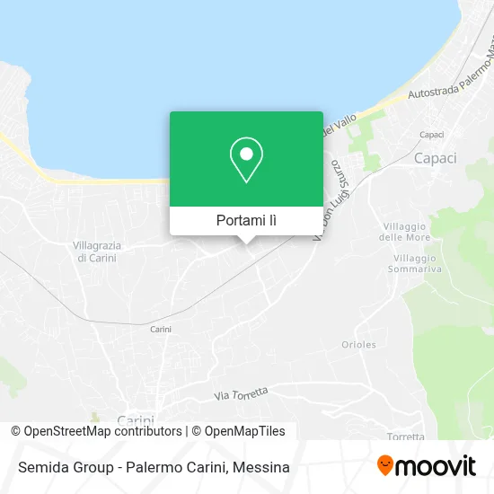 Mappa Semida Group - Palermo Carini
