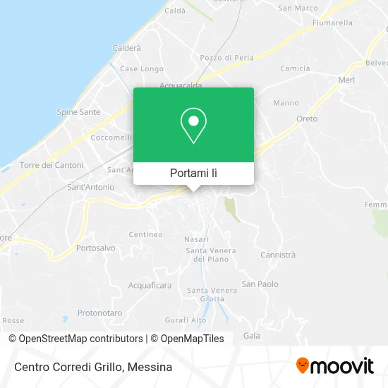 Mappa Centro Corredi Grillo