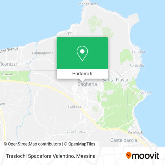 Mappa Traslochi Spadafora Valentino