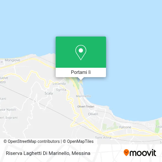 Mappa Riserva Laghetti Di Marinello