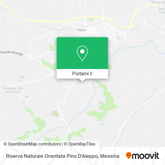 Mappa Riserva Naturale Orientata Pino D'Aleppo