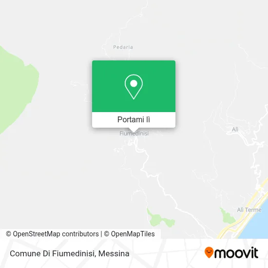 Mappa Comune Di Fiumedinisi