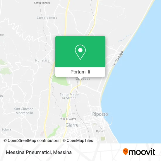 Mappa Messina Pneumatici