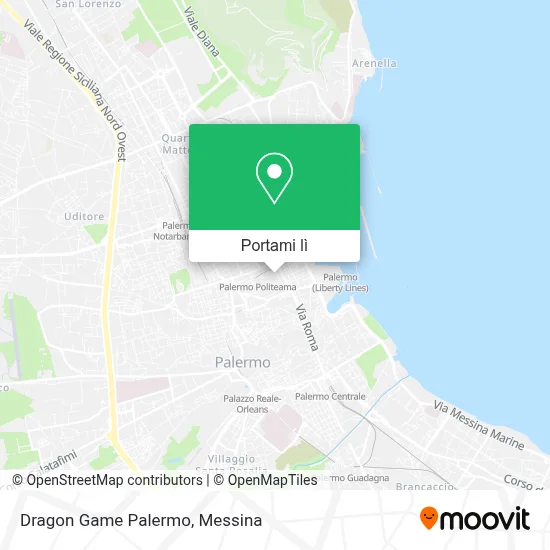 Mappa Dragon Game Palermo
