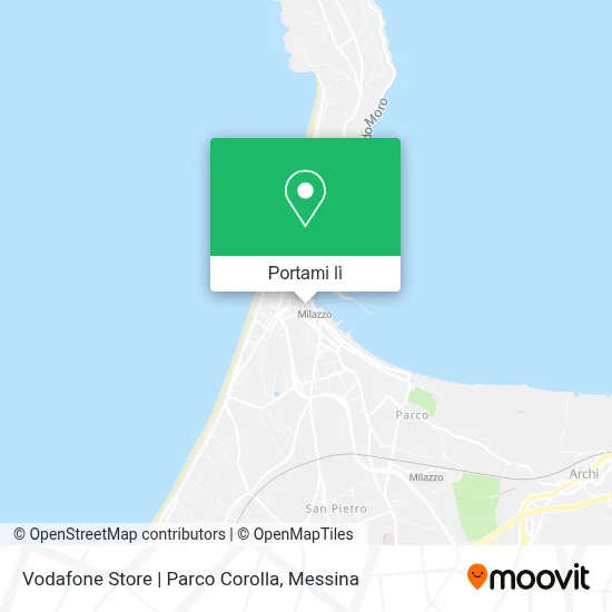 Mappa Vodafone Store | Parco Corolla