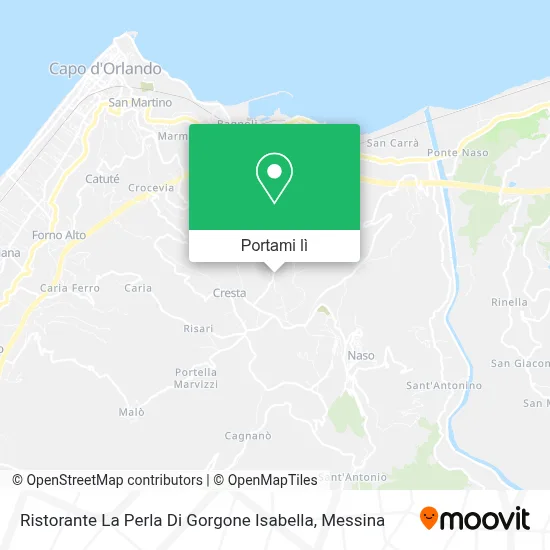 Mappa Ristorante La Perla Di Gorgone Isabella