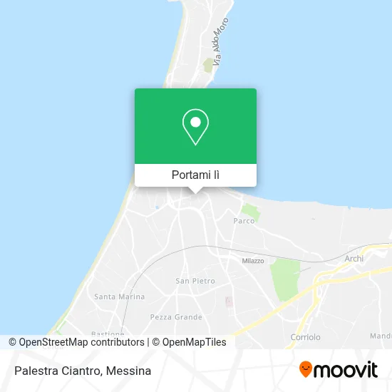Mappa Palestra Ciantro