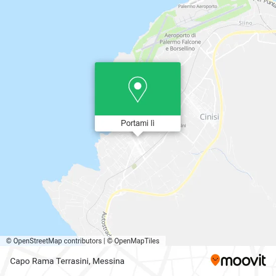 Mappa Capo Rama Terrasini