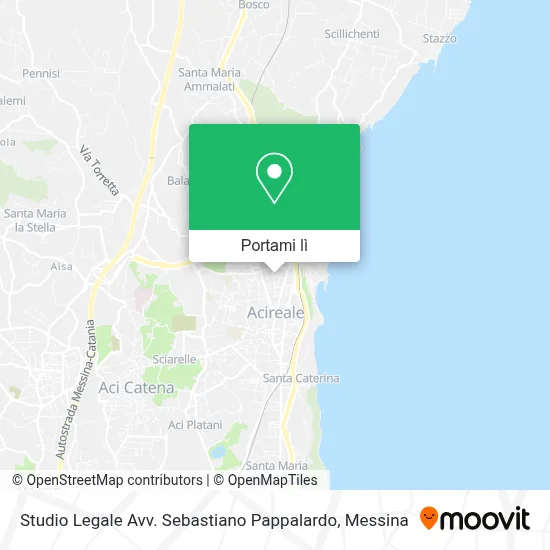 Mappa Studio Legale Avv. Sebastiano Pappalardo