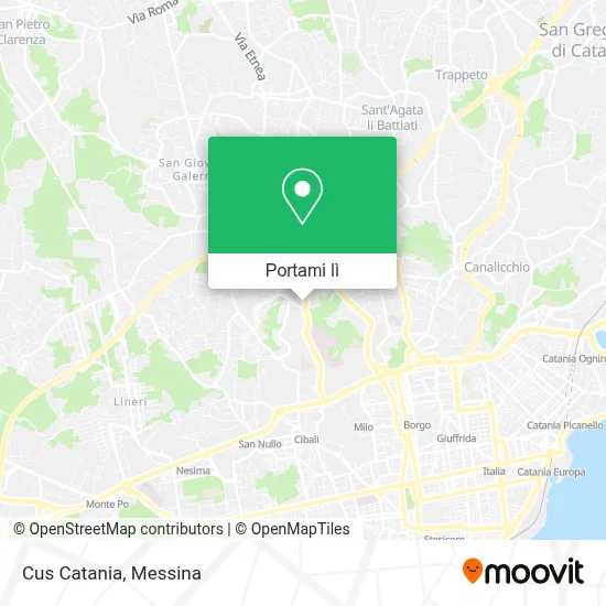 Mappa Cus Catania
