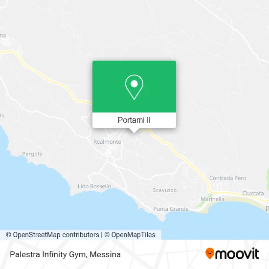 Mappa Palestra Infinity Gym