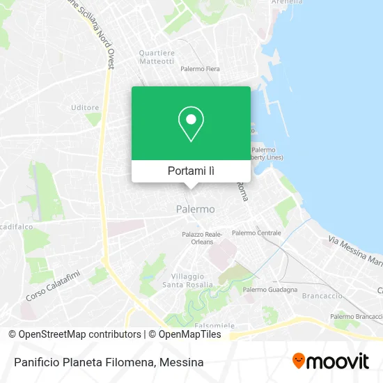 Mappa Panificio Planeta Filomena