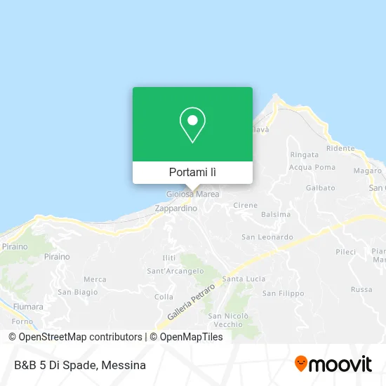 Mappa B&B 5 Di Spade