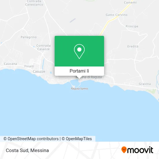Mappa Costa Sud