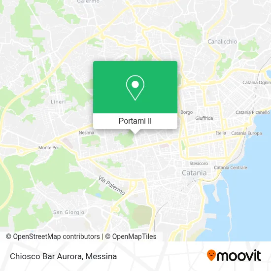 Mappa Chiosco Bar Aurora