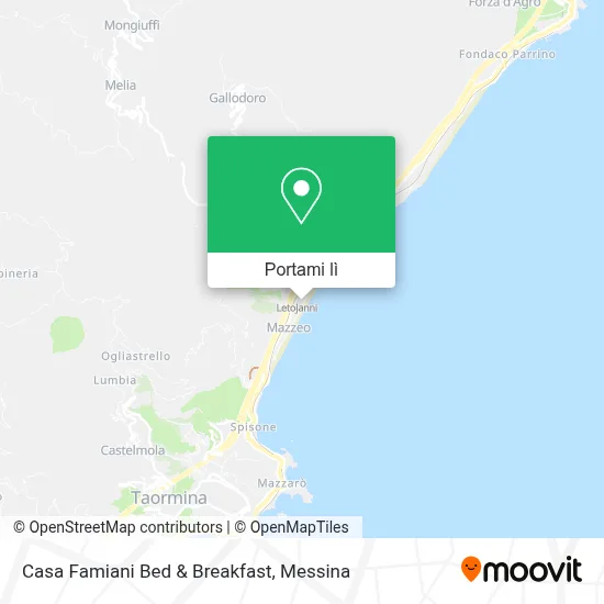 Mappa Casa Famiani Bed & Breakfast
