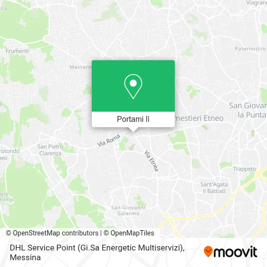 Mappa DHL Service Point (Gi.Sa Energetic Multiservizi)