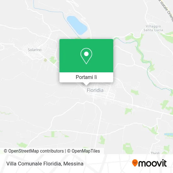 Mappa Villa Comunale Floridia
