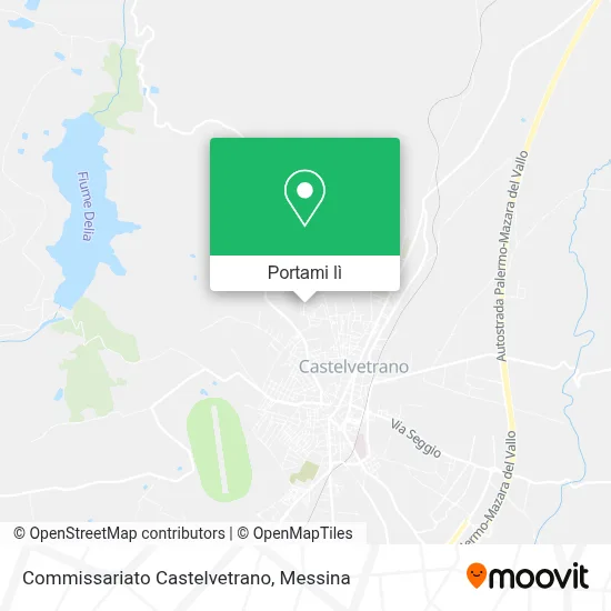 Mappa Commissariato Castelvetrano