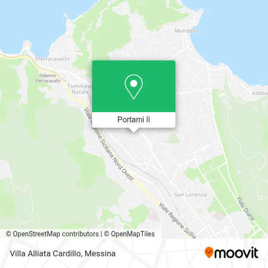 Mappa Villa Alliata Cardillo