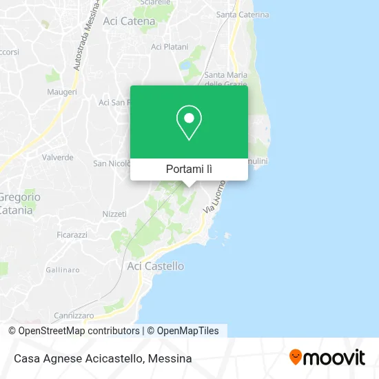 Mappa Casa Agnese Acicastello