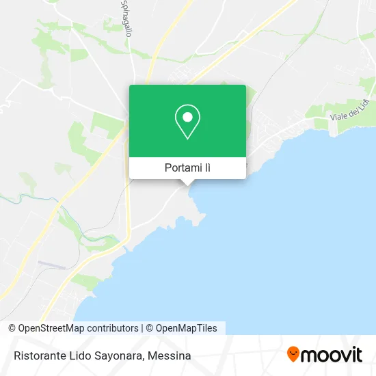 Mappa Ristorante Lido Sayonara