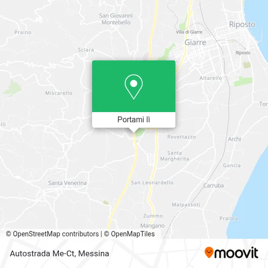 Mappa Autostrada Me-Ct